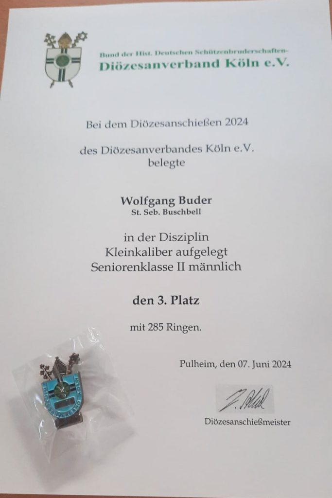 Diözesanschießen 2024 - Wolfgang Buder